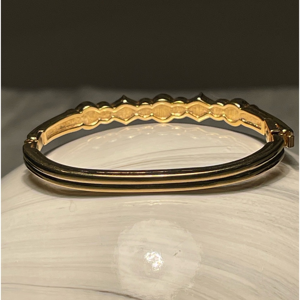 Swarovski crystal bangle bracelet w turquoise, blue purple colored stones gold - Picture 5 of 8